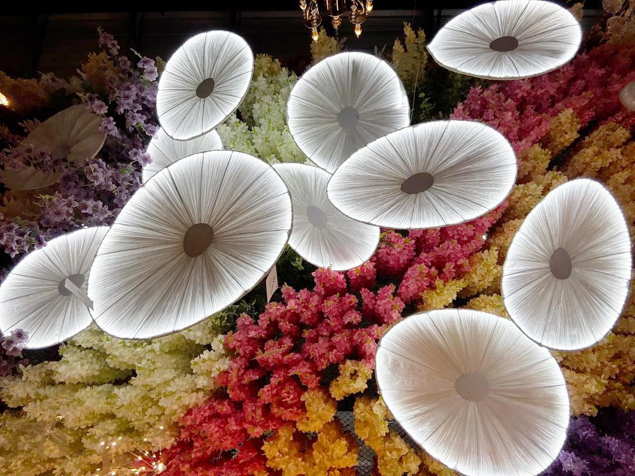 LED Lotus Mushroom Hanging Chandelier Set of 10 (B3M3S5) 3C